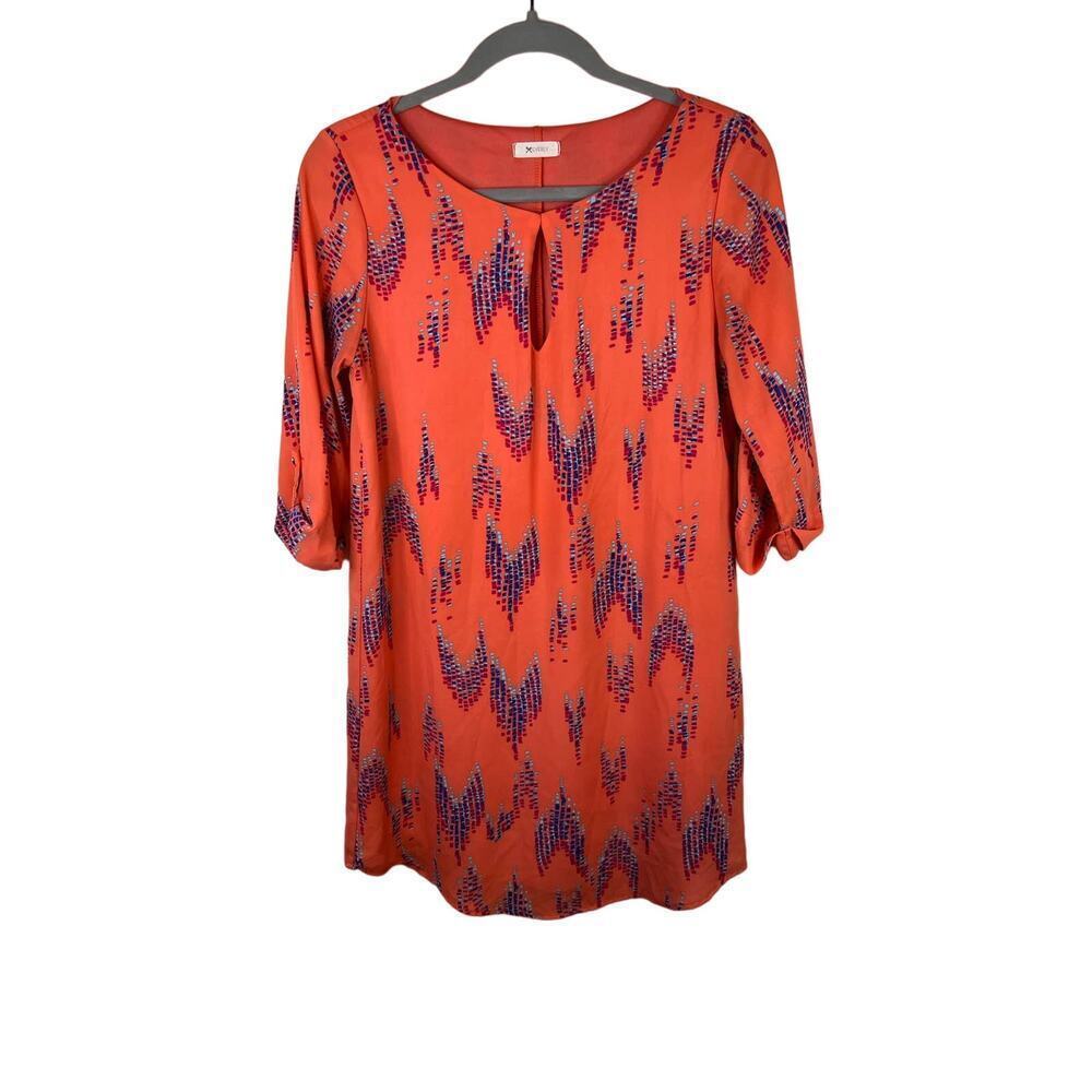 Everly Peach Knee Length Dress - Women's Size Small